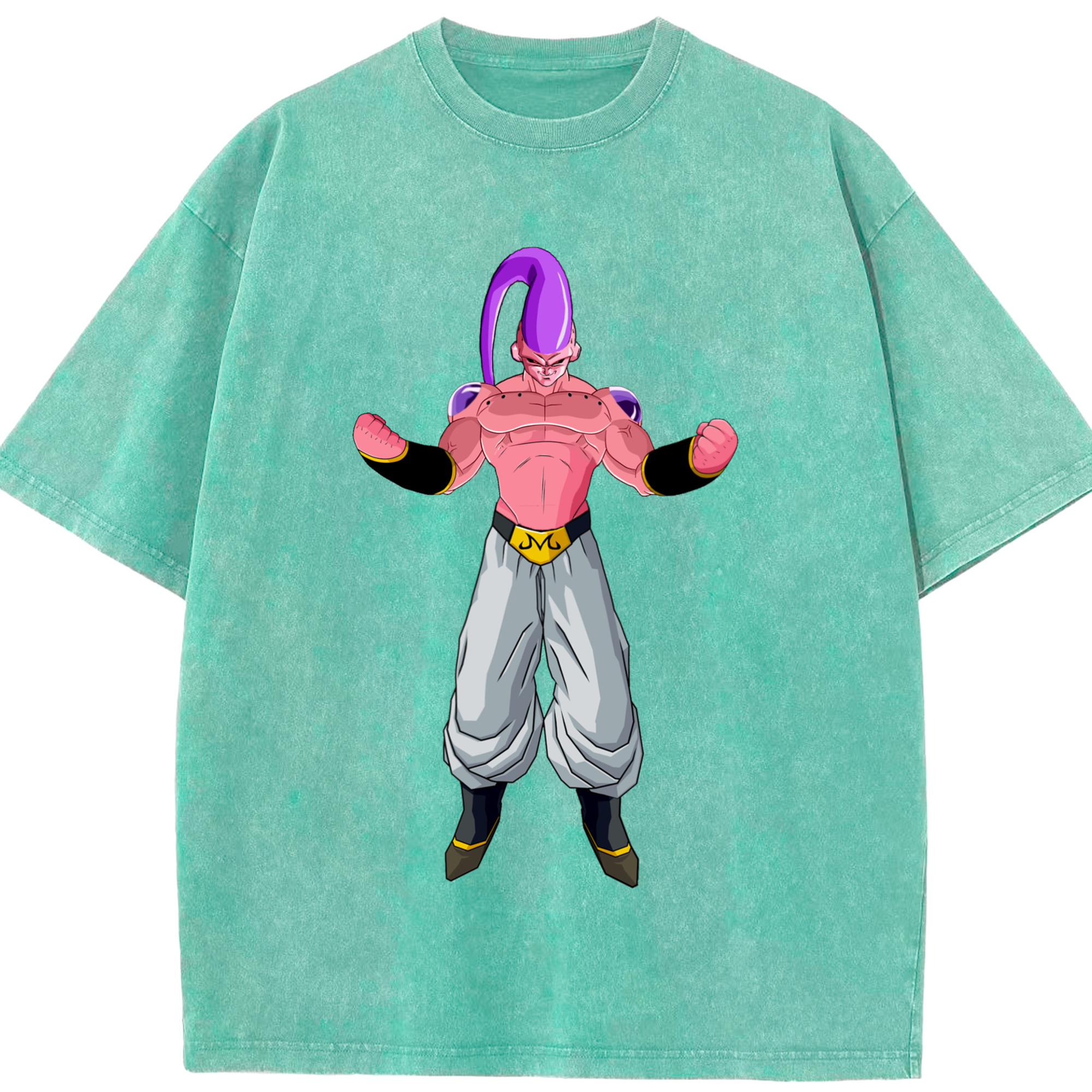 ドラゴンボール 魔人ブウ DRAGON BALL Majin Buu 綿100% ヴィンテージ風 半袖Tシャツ（フロントプリント）